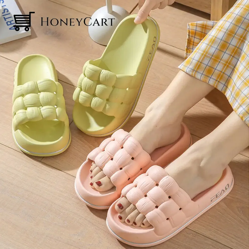 Indoor Bread Platform Slippers