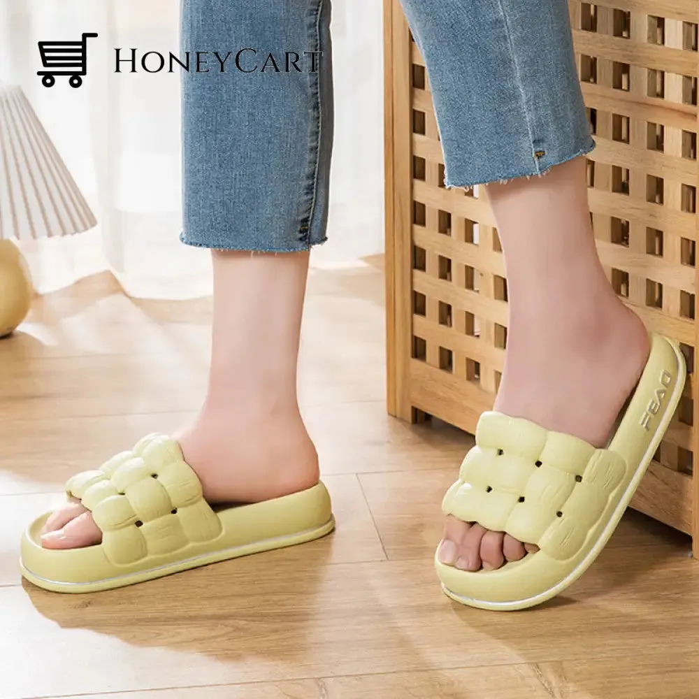 Indoor Bread Platform Slippers