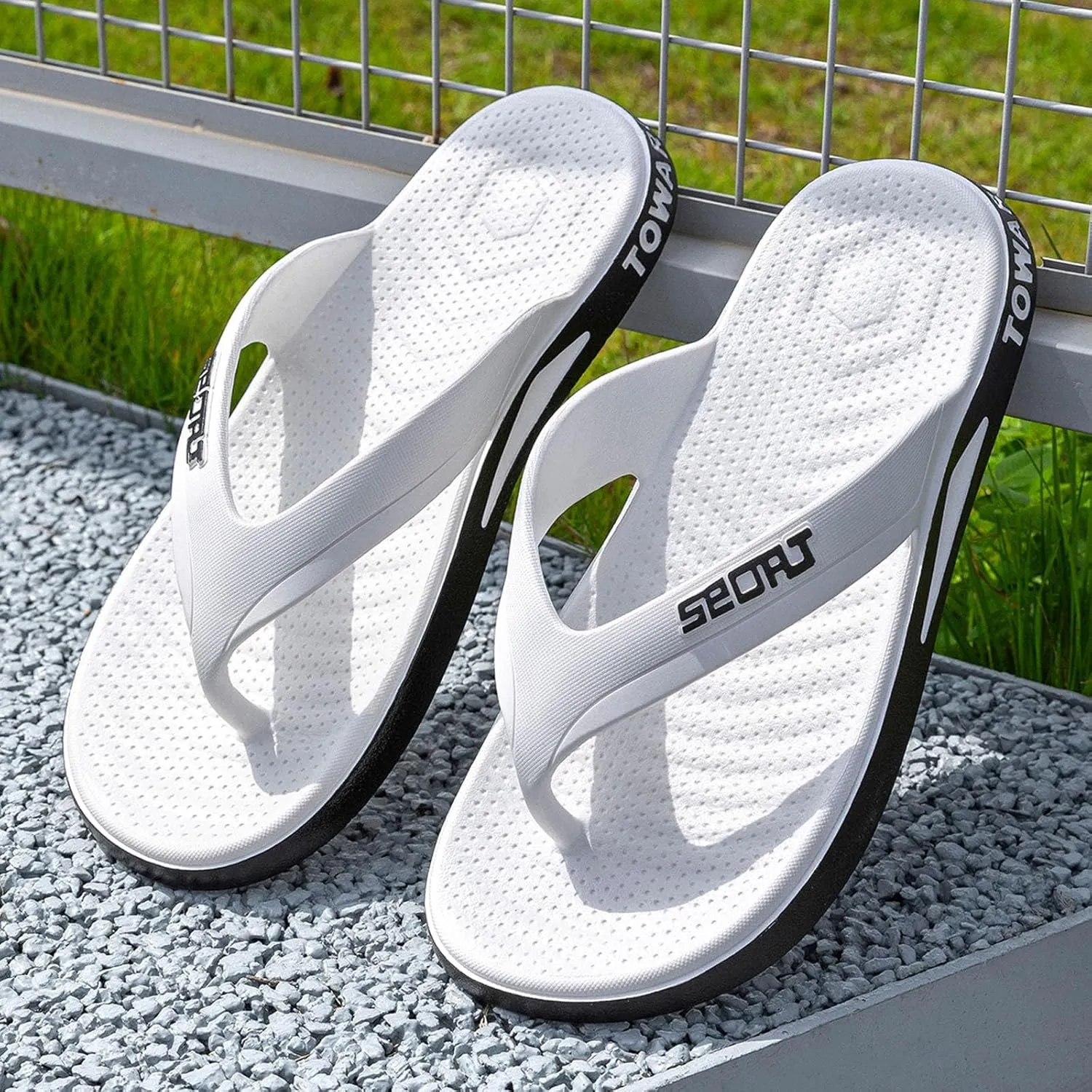 Indoor Non Slip Smell Proof Durable Men Flip Flops High End Soft Soled Home Men Slipper Future Craft Shoes