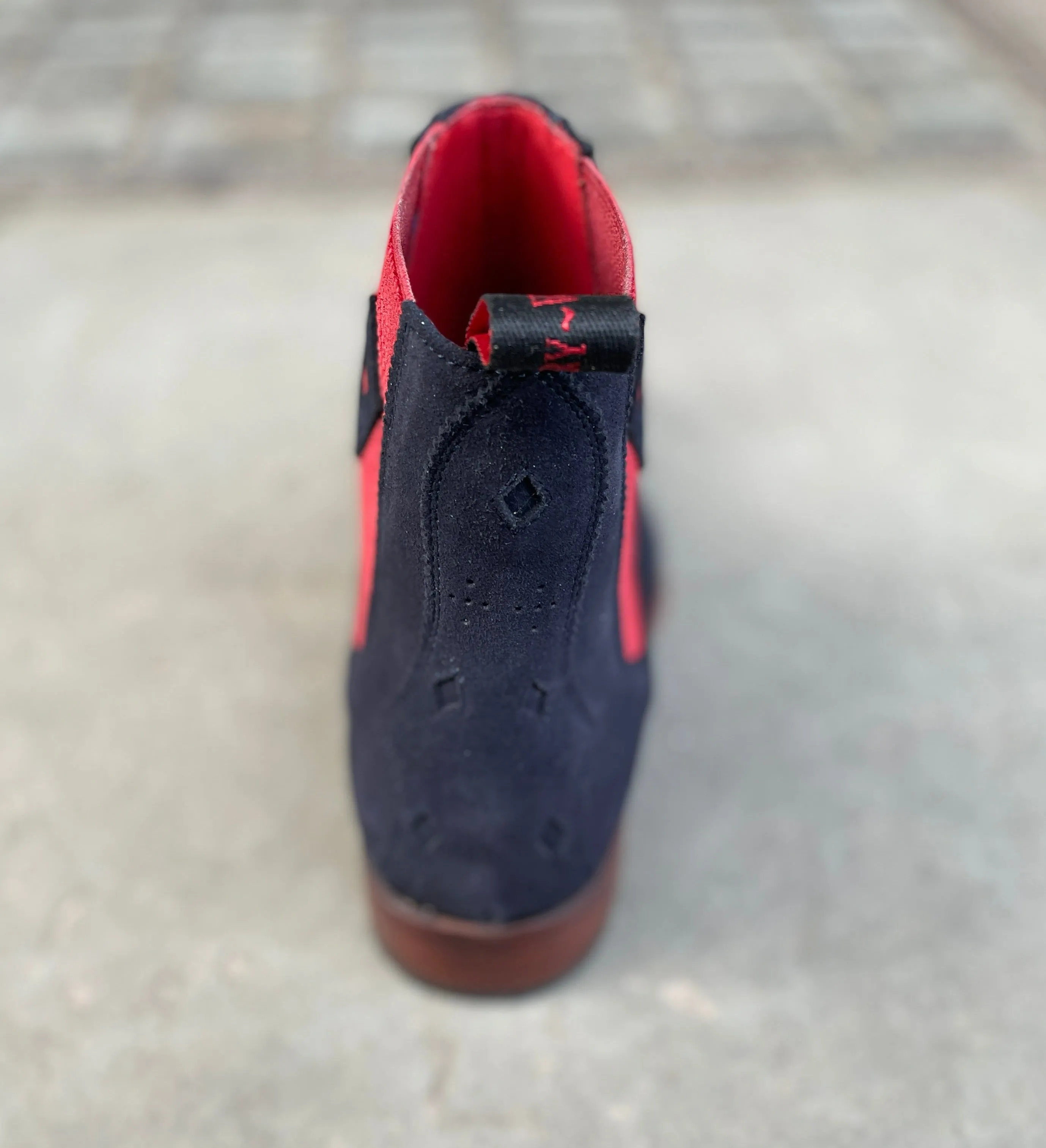 Jeffery West Scimitar Chelsea Suede Navy