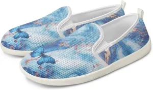 Jeiento Butterfly Slip-On Loafers for Women Casual Shoes Outdoor Mesh Shoes