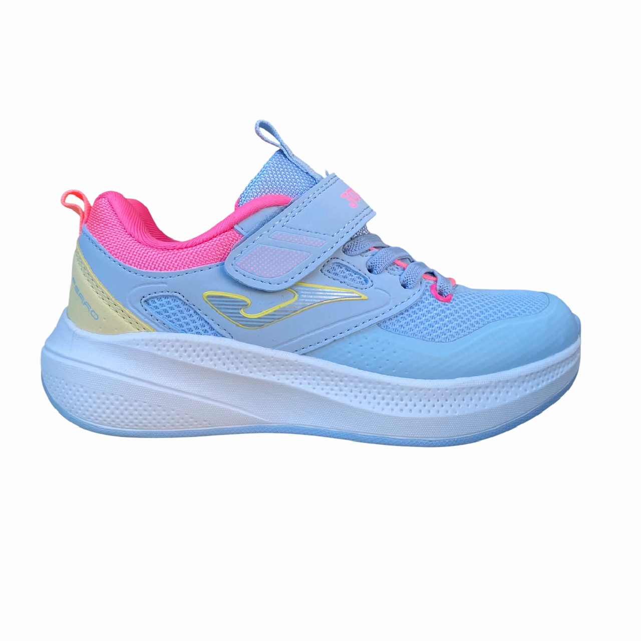 increase stability Joma scarpa da ginnastica da bambina Ferro 25 JFERRS2505V celeste-rosa