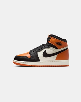 Jordan Kids' Air Jordan 1 High OG "Shattered Backboard" (GS) Black/Black-Sail-Stafish Fast Outing
