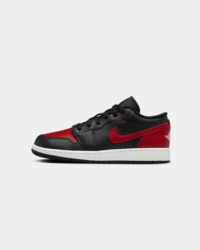 Road Performance Jordan Kids' Air Jordan 1 Low (GS) Black/Varsity Red