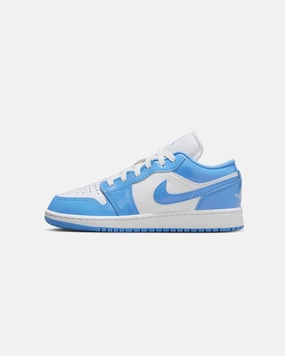 Ergonomic Toe Box Jordan Kids' Air Jordan 1 Low SE (GS) White/Blue