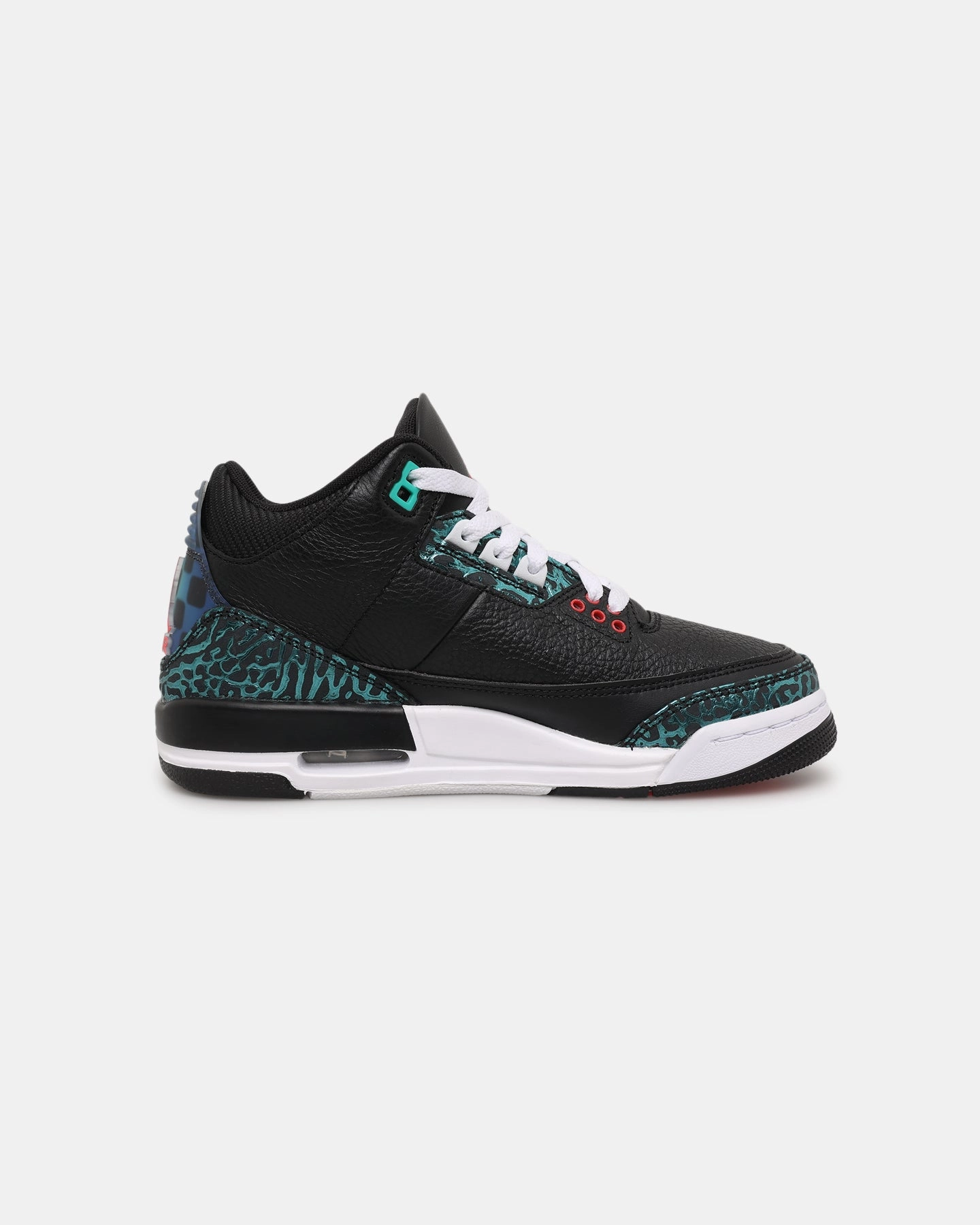 Jordan Kids' Air Jordan 3 Retro "Moto" (GS) Black/Red Barefoot Shoe Tech Reliable Sole