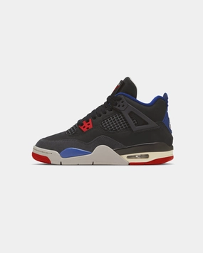 Jordan Kids' Air Jordan 4 Retro OG Remastered "Rare Air" (GS) Black/Fire Red Air Mesh Stable platform