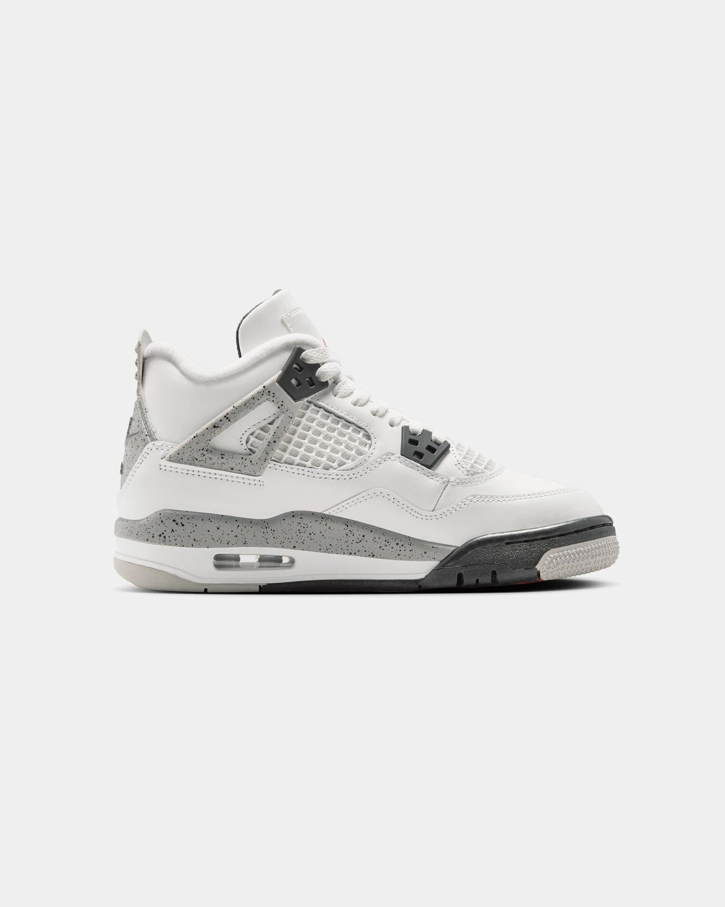 Jordan Kids' Air Jordan 4 Retro OG Remastered "White Cement" (GS) Summit White/Fire Red/Cement Grey StreamlinedDesign Streetwear Style