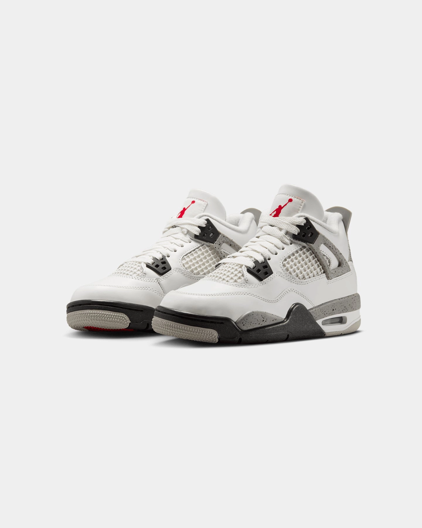 Tough Rubber Jordan Kids' Air Jordan 4 Retro OG Remastered "White Cement" (GS) Summit White/Fire Red/Cement Grey