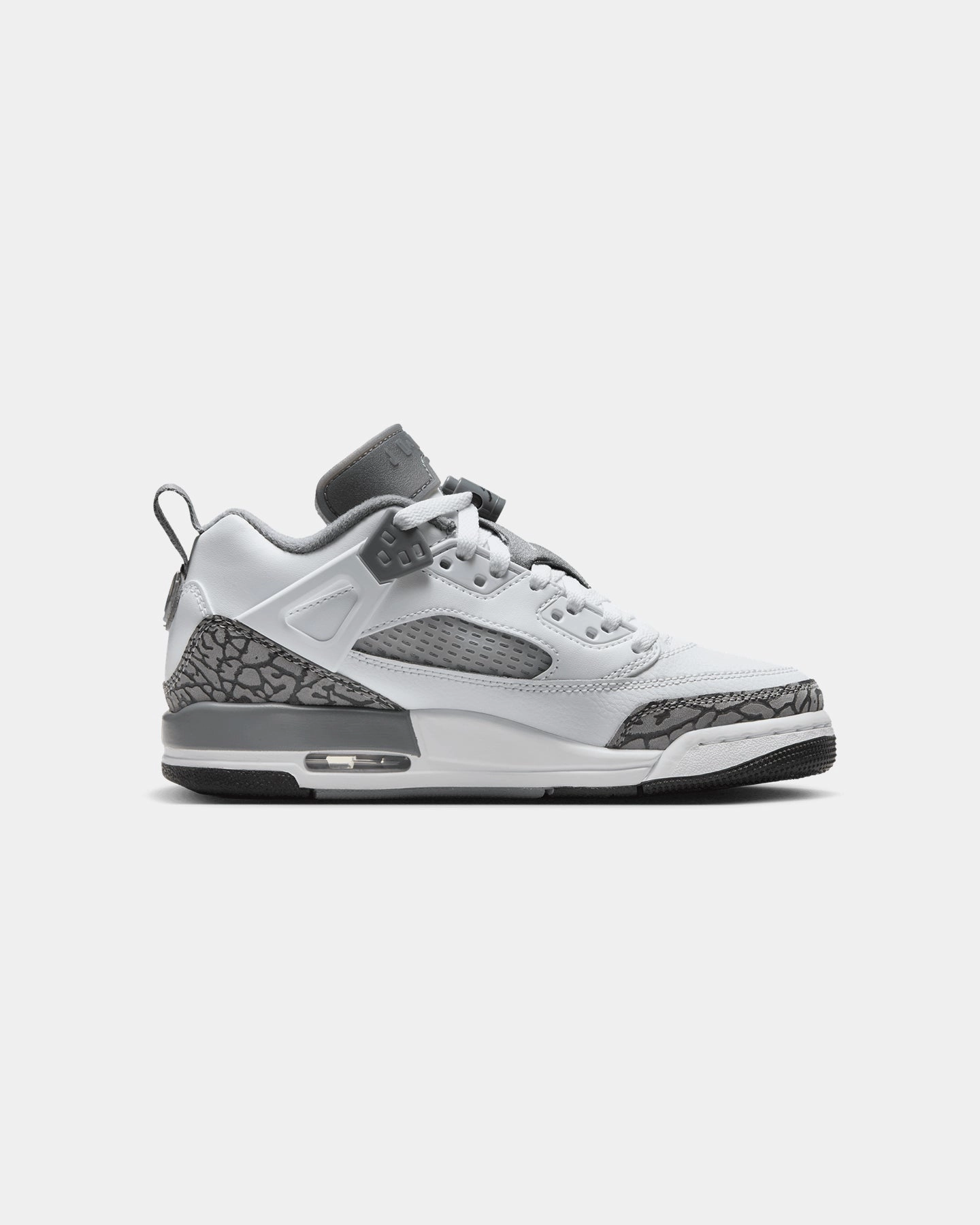 Leather Upper windproof Jordan Kids' Spizike Low (GS) White/Grey