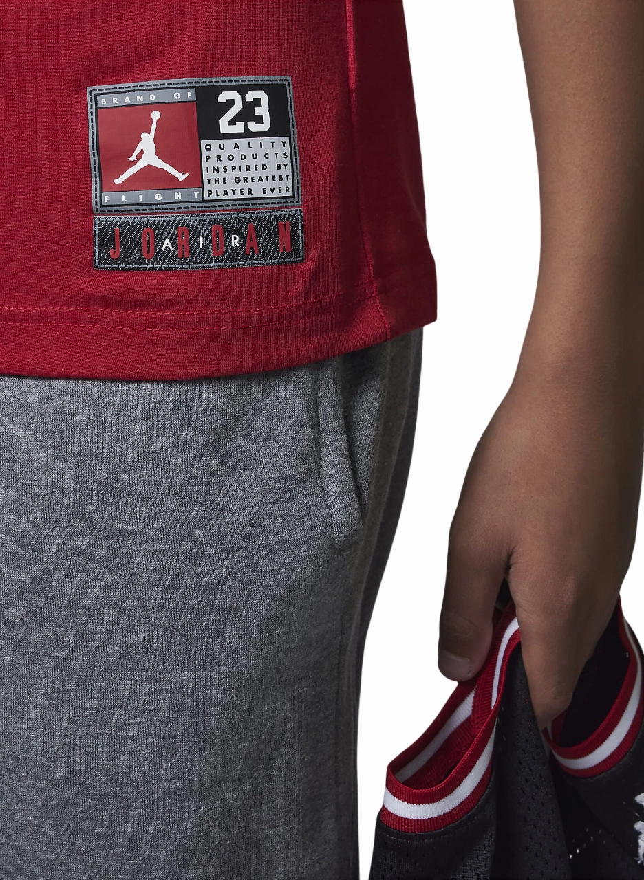 Jordan maglietta manica corta da ragazzo Practice Flight 95A088-R78 rosso Office Wear