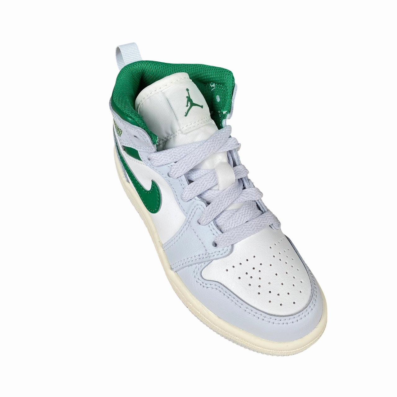 Jordan scarpa sneakers da junior Jordan 1 Mid DQ8424-142 bianco-platino-verde Agile Motion