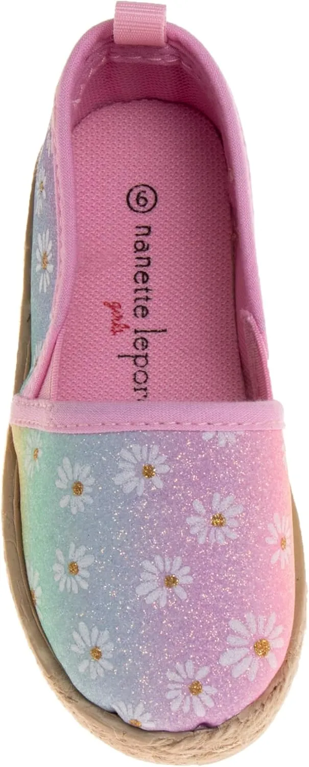 JOSMO Girls Lowtop Sneakers - Espadrille Low Tops Casual Shoes (5-10 Toddler Sizes)