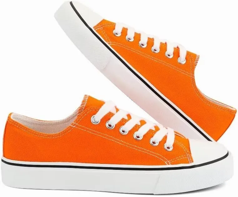 JUDIS Womens Lace Up Canvas Shoes Low Top Fashion Sneakers Casual Tennis Walking Shoes