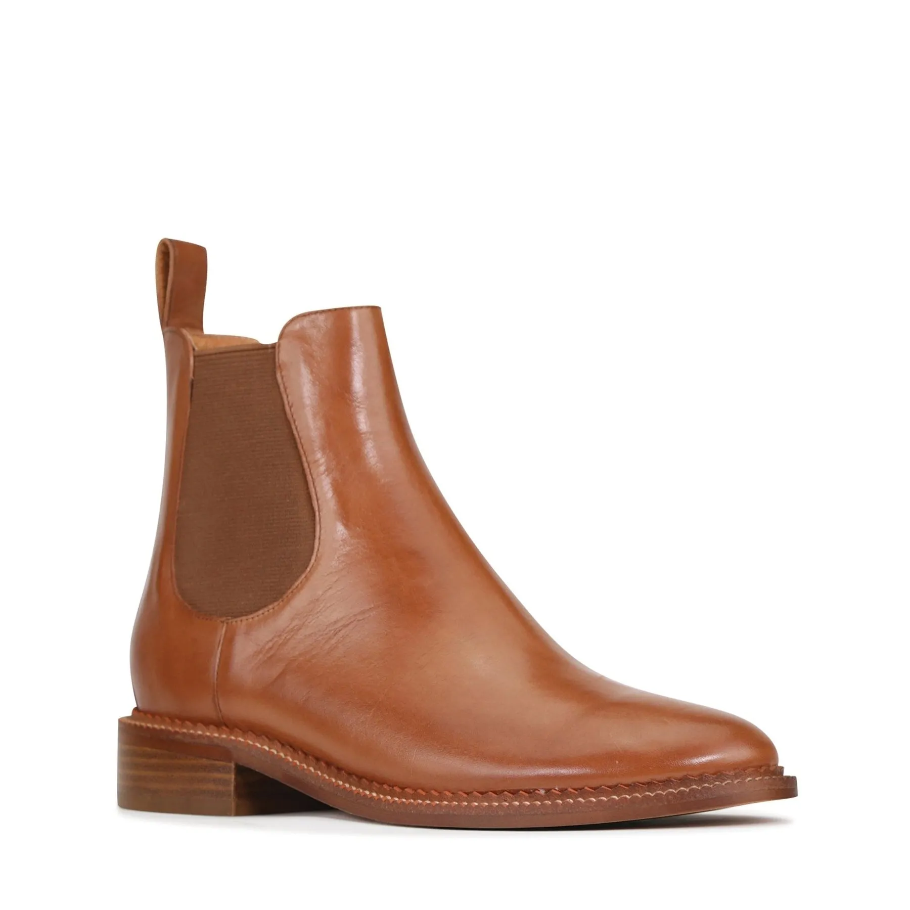 KARLA LEATHER CHELSEA ANKLE BOOTS