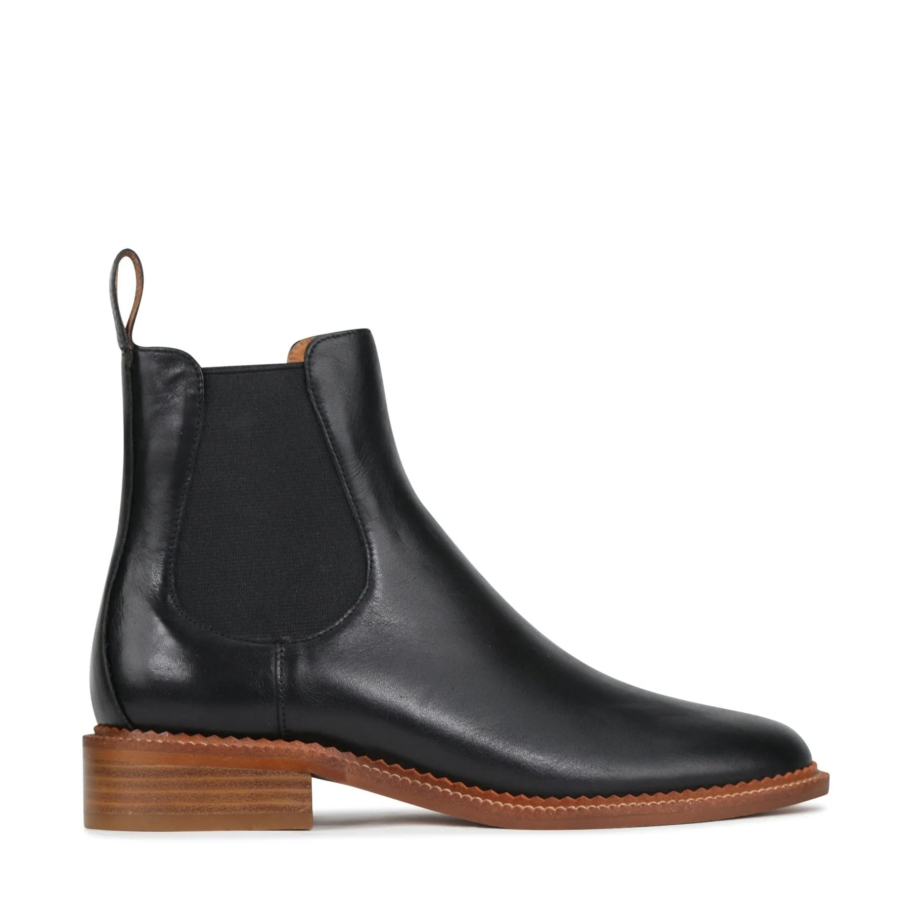 KARLA LEATHER CHELSEA ANKLE BOOTS