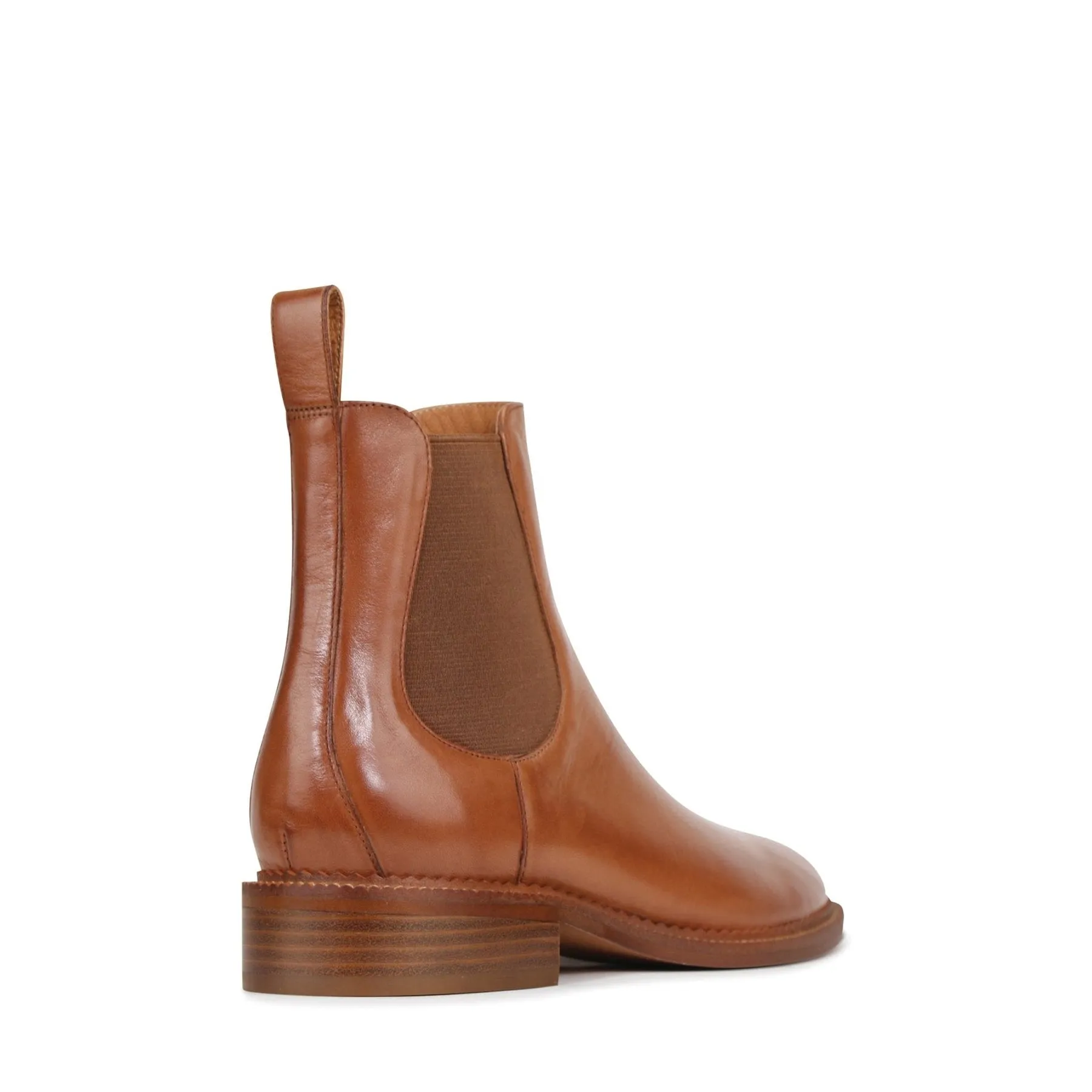 KARLA LEATHER CHELSEA ANKLE BOOTS
