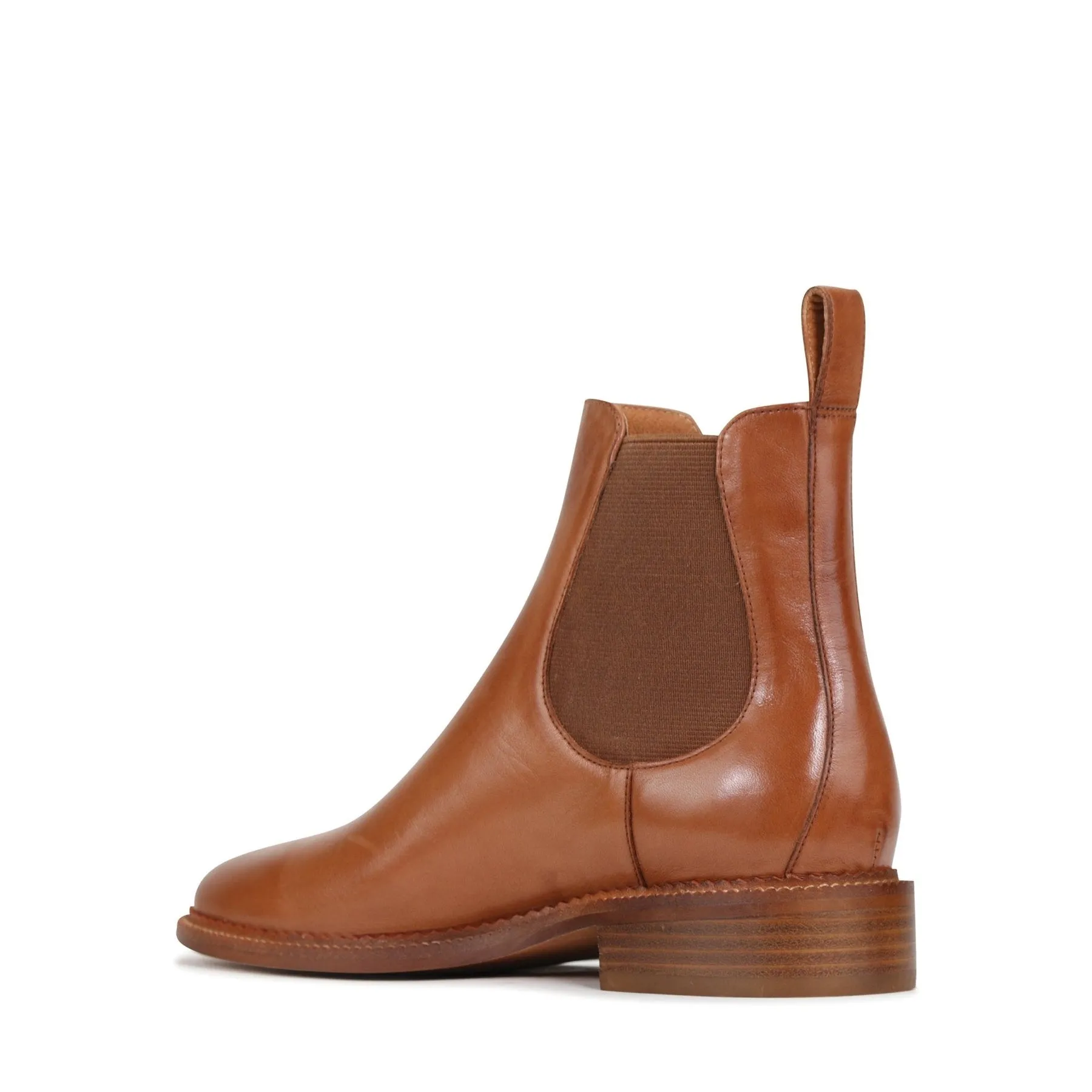 KARLA LEATHER CHELSEA ANKLE BOOTS