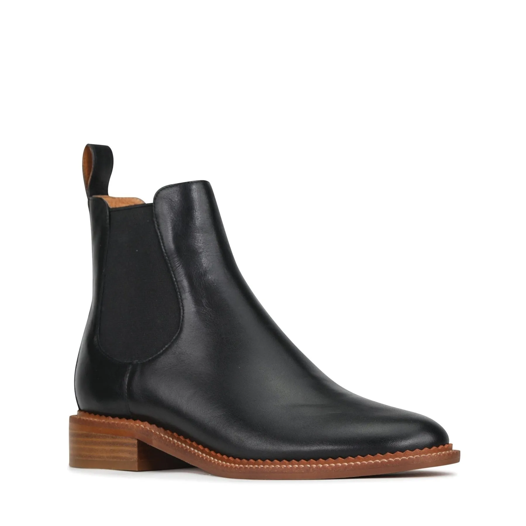 KARLA LEATHER CHELSEA ANKLE BOOTS