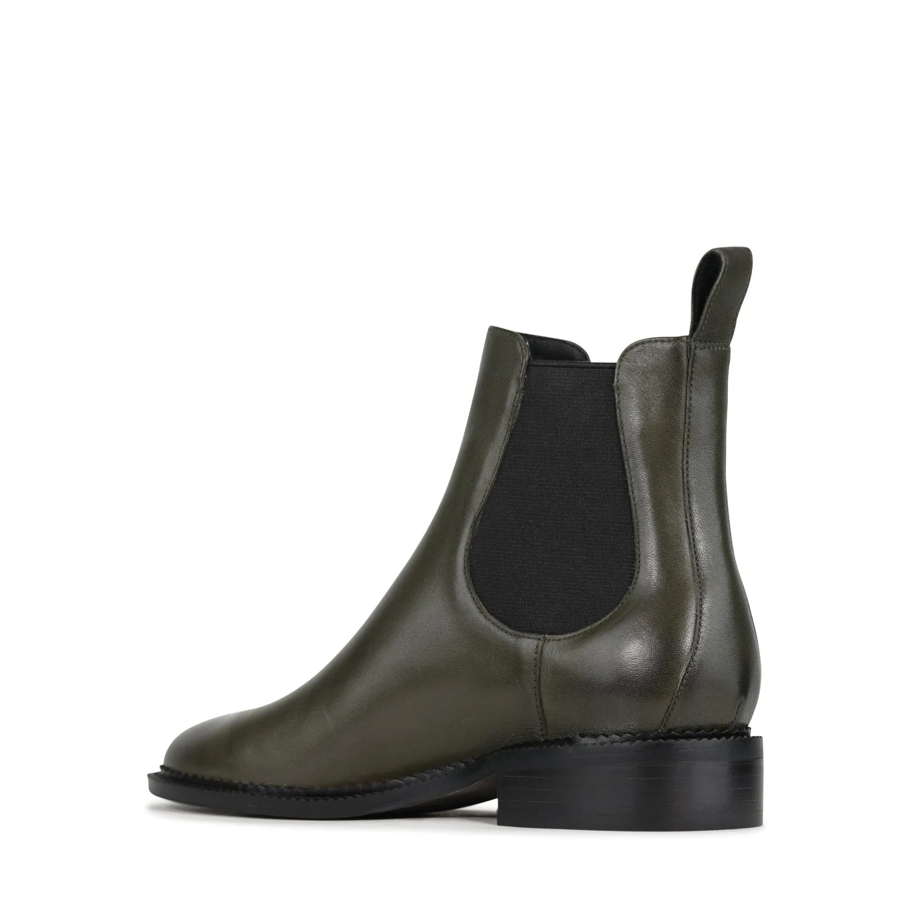 KARLA LEATHER CHELSEA ANKLE BOOTS