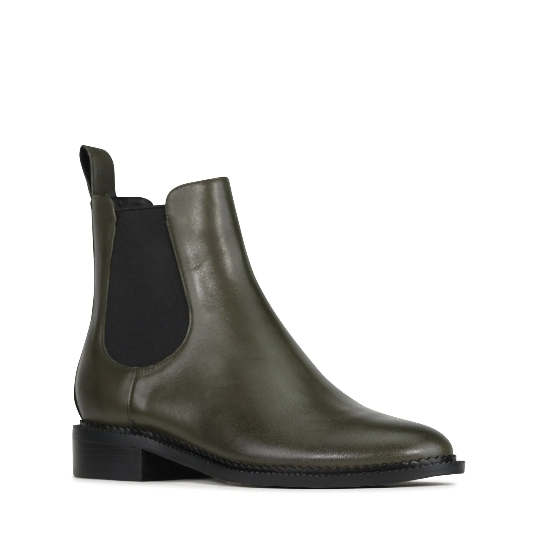KARLA LEATHER CHELSEA ANKLE BOOTS