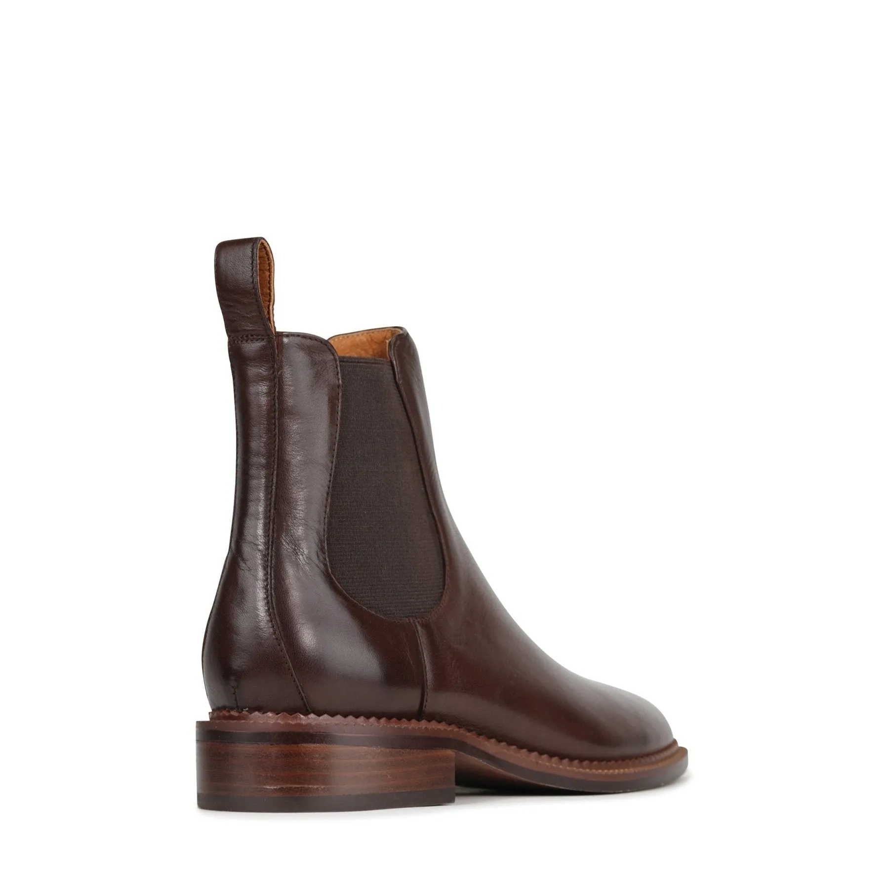 KARLA LEATHER CHELSEA ANKLE BOOTS