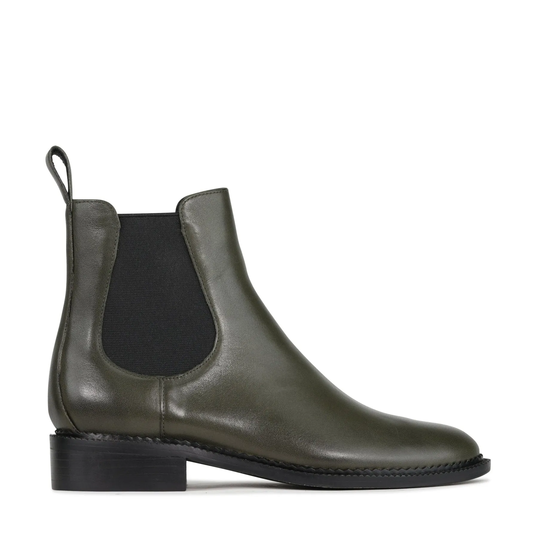 KARLA LEATHER CHELSEA ANKLE BOOTS