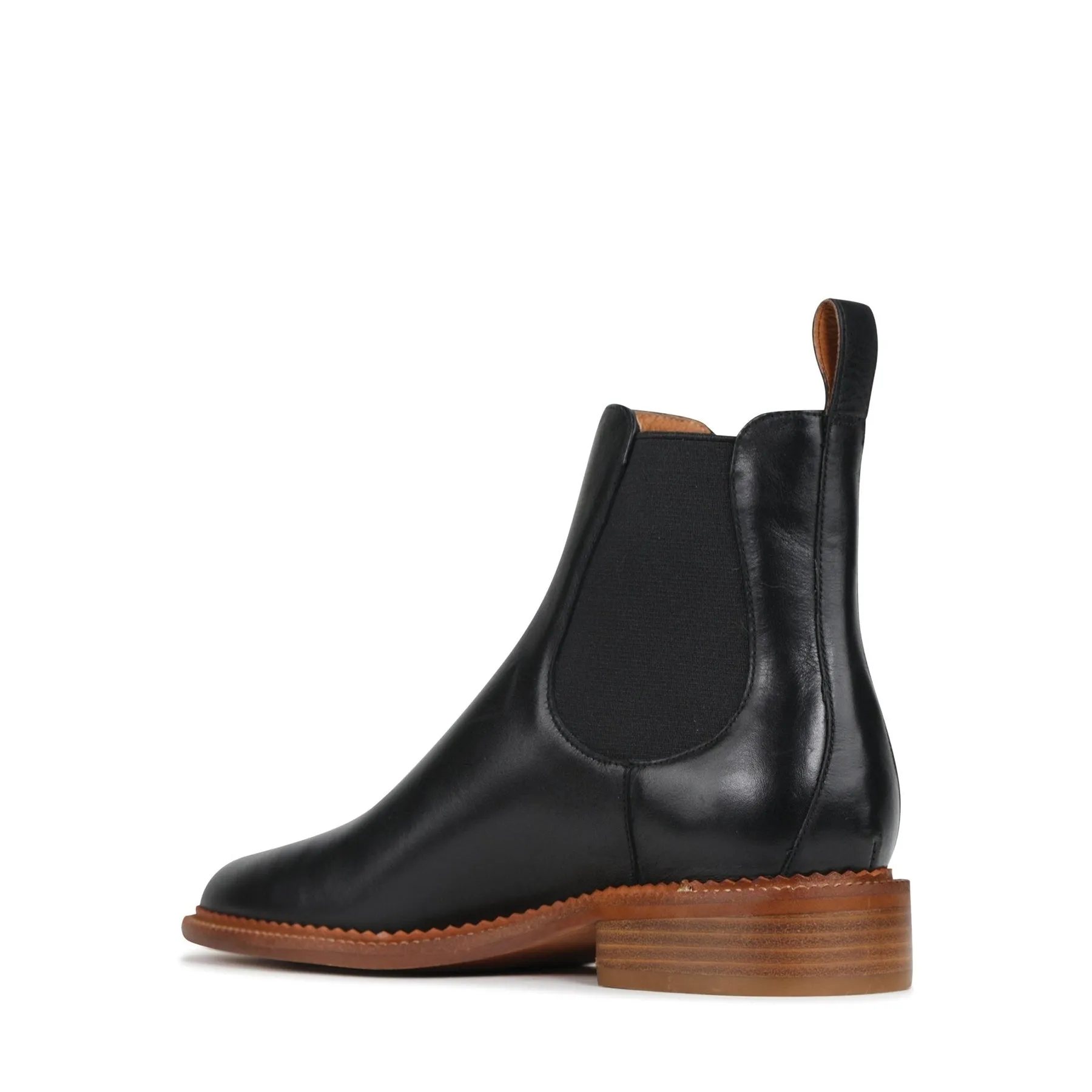 KARLA LEATHER CHELSEA ANKLE BOOTS