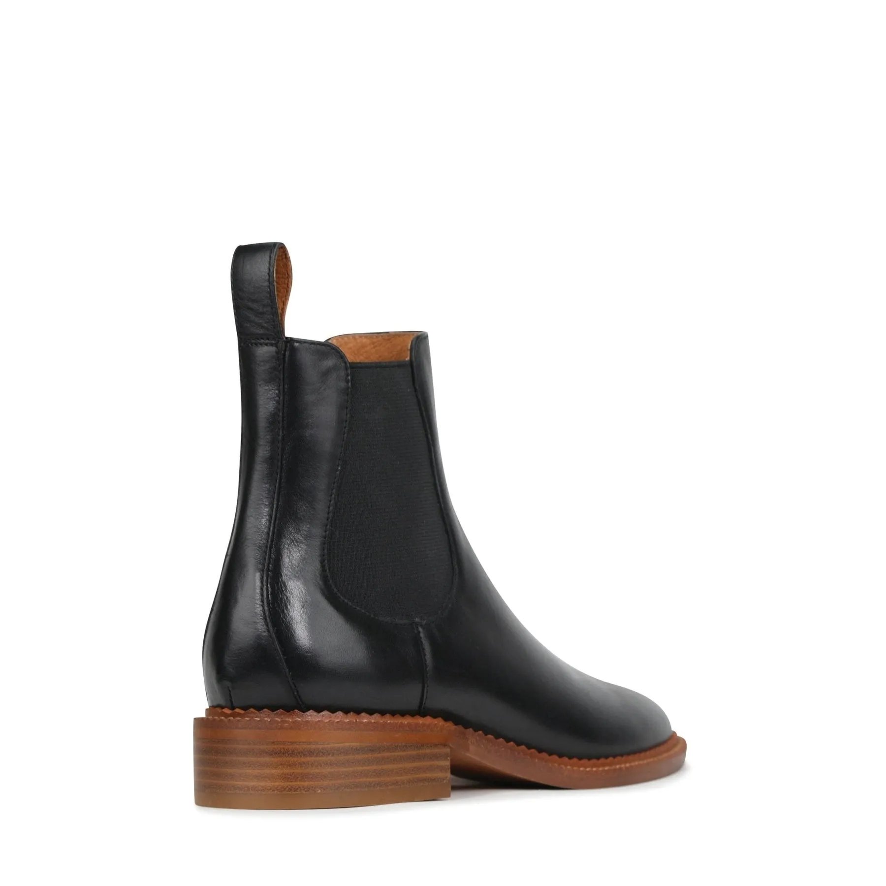 KARLA LEATHER CHELSEA ANKLE BOOTS