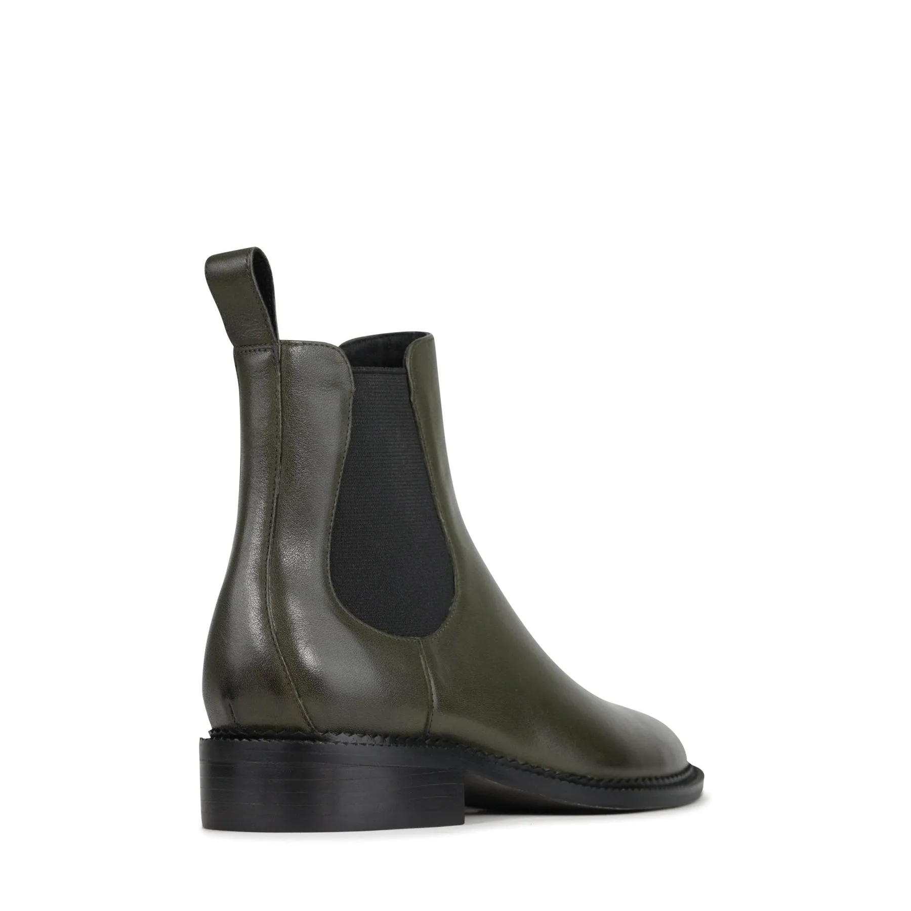 KARLA LEATHER CHELSEA ANKLE BOOTS