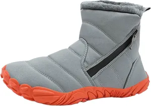 Kids' Winter Snow Boots Warm Anti-Slip Hiking Outdoor Shoes for Boys Girls with Velvet Lined Mid-Top Design Shoes