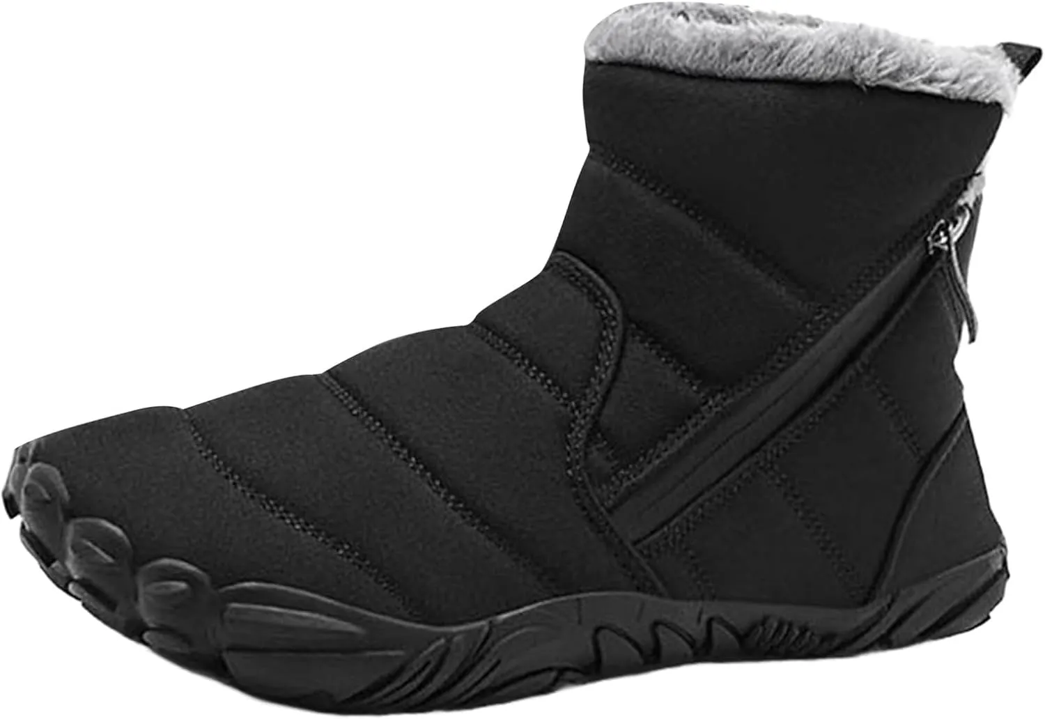 Kids' Winter Snow Boots Warm Anti-Slip Hiking Outdoor Shoes for Boys Girls with Velvet Lined Mid-Top Design Shoes