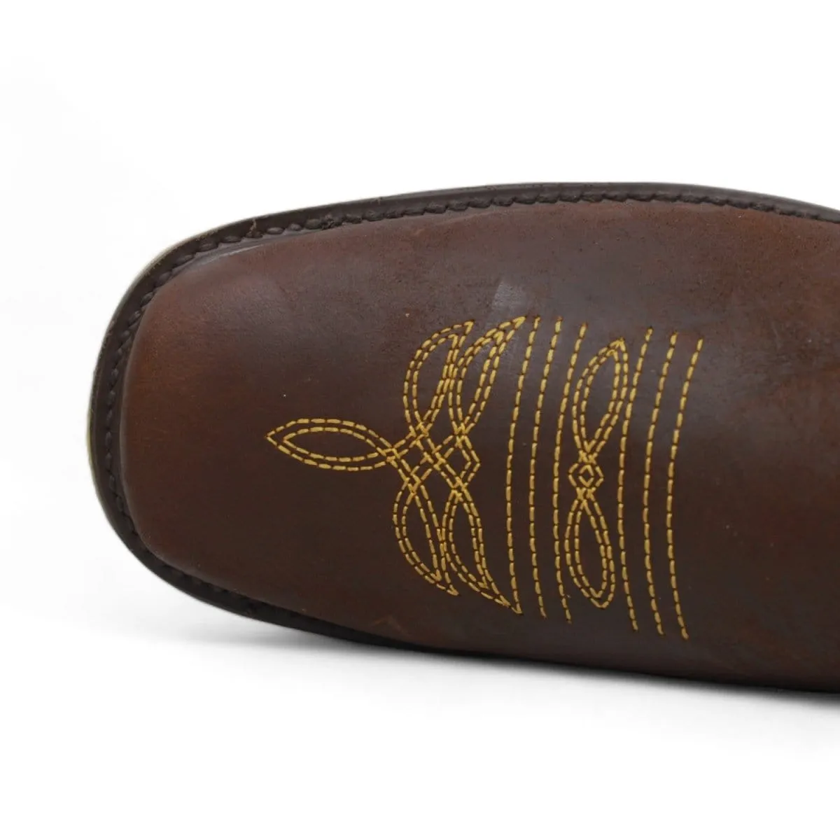 La Carreta Square Toe Work Boot Double Density Brown Caoba