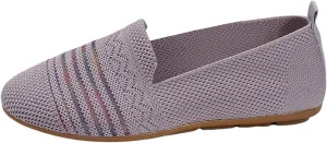 Ladies Fashion Breathable Mesh Comfortable Flat Bottomed Casual Shoes Mens Slip on Size 11 (Purple, 9)