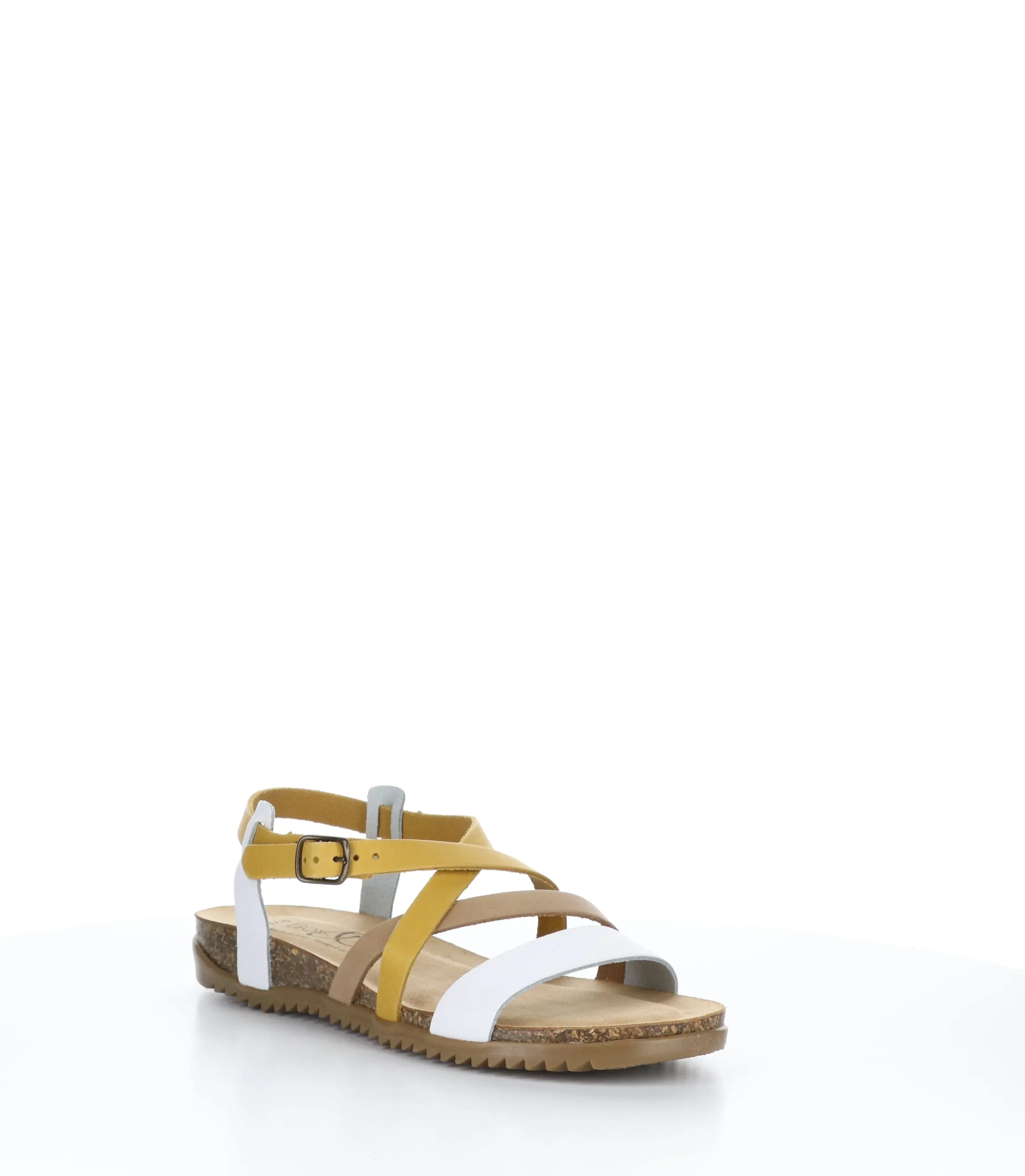 LAIN Multi Yellow Round Toe Sandals