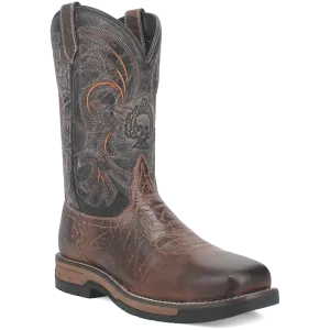 Laredo Men's 11'' Western Work Boot - Brown/Black 6820