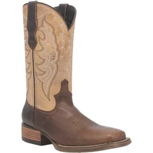 Laredo Womens Delaney Dark Brown Leather Cowboy Boots 8 M