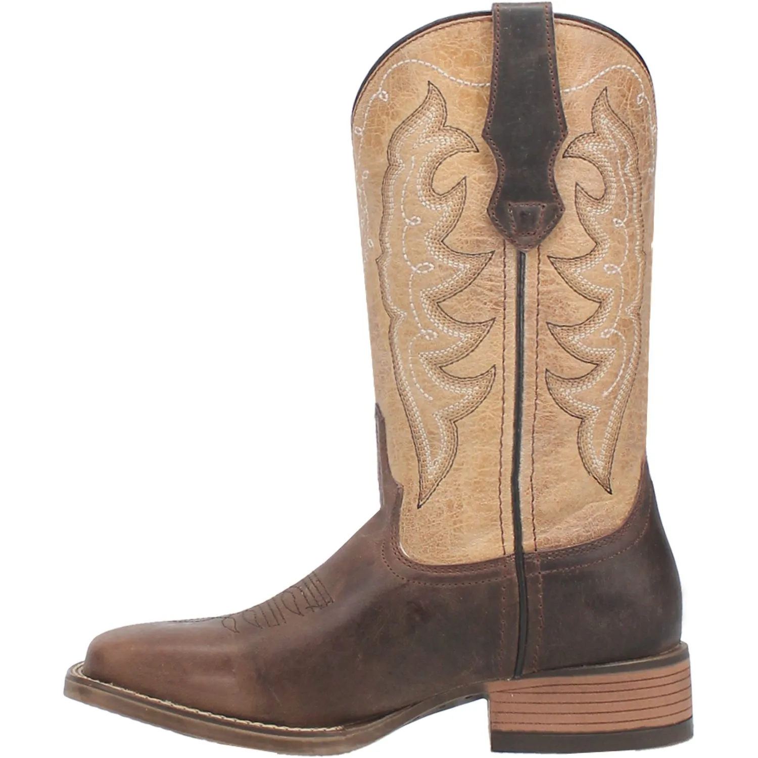 Laredo Womens Delaney Dark Brown Leather Cowboy Boots 8 M