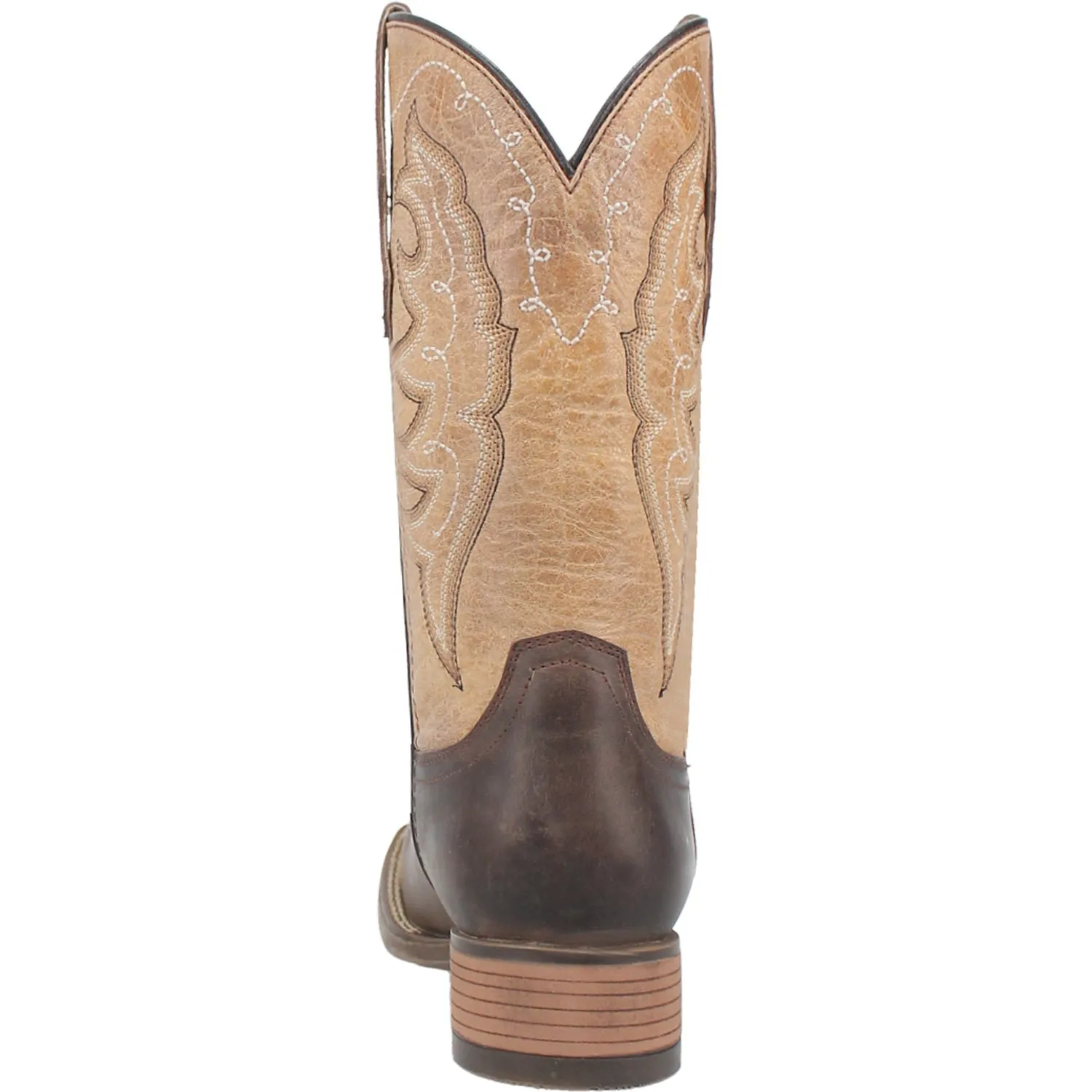 Laredo Womens Delaney Dark Brown Leather Cowboy Boots 8 M