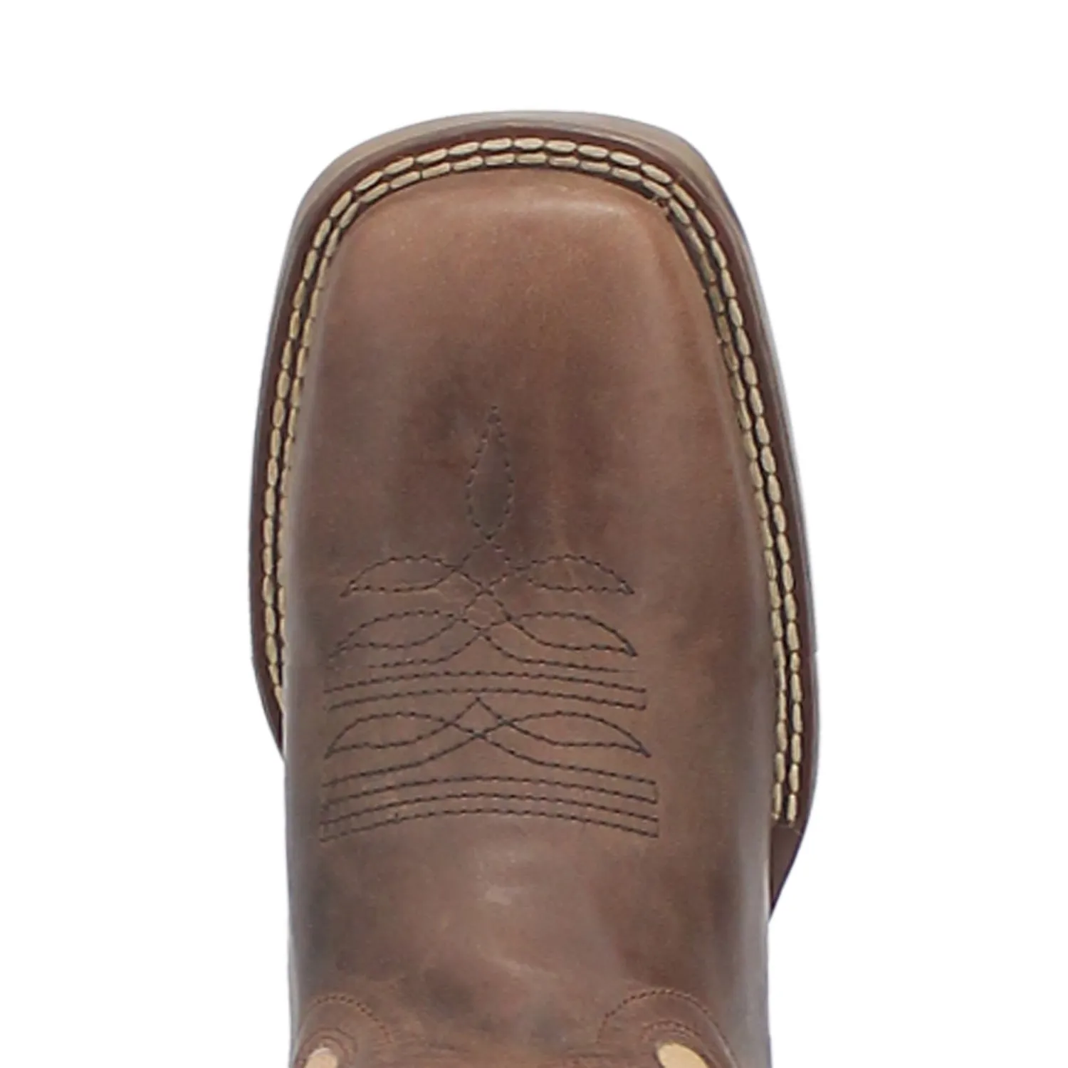 Laredo Womens Delaney Dark Brown Leather Cowboy Boots 8 M