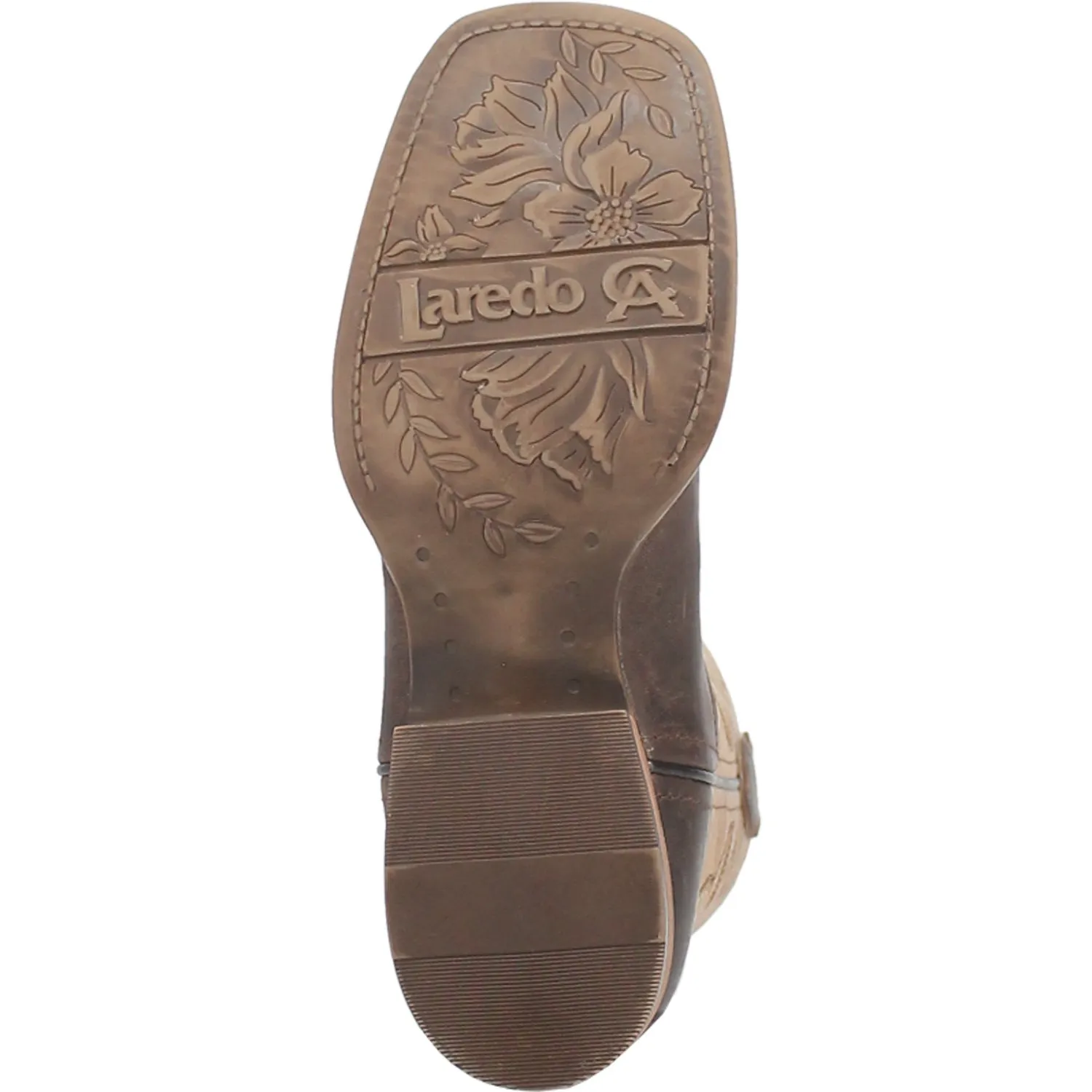 Laredo Womens Delaney Dark Brown Leather Cowboy Boots 8 M