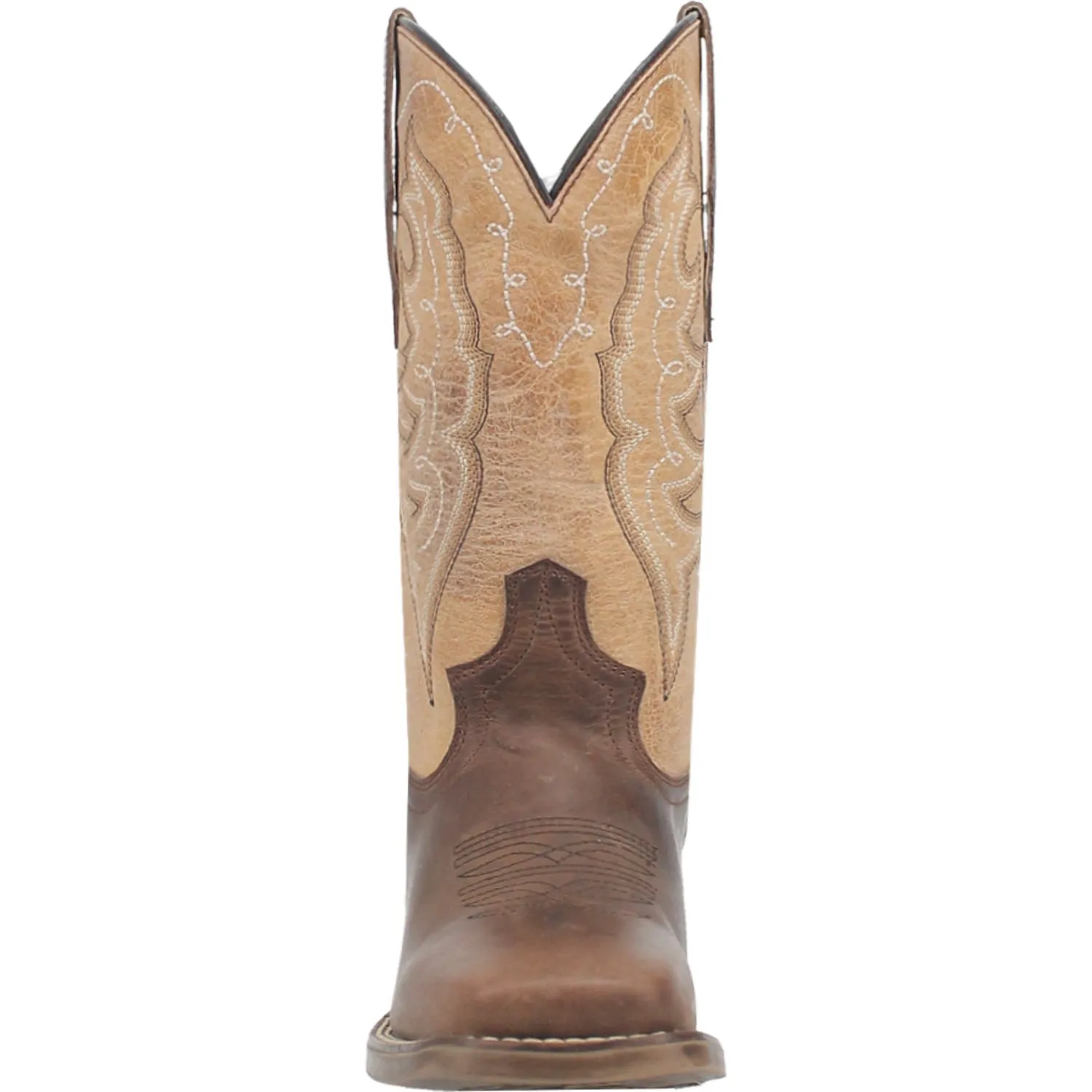 Laredo Womens Delaney Dark Brown Leather Cowboy Boots 8 M