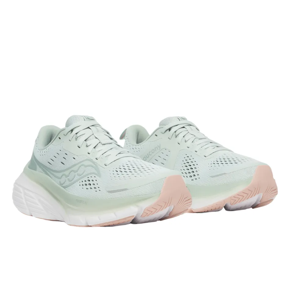 Saucony Women's Guide 18 Running Shoes in Mist/Aloe AW25 athletic style Anti Fatigue Tech