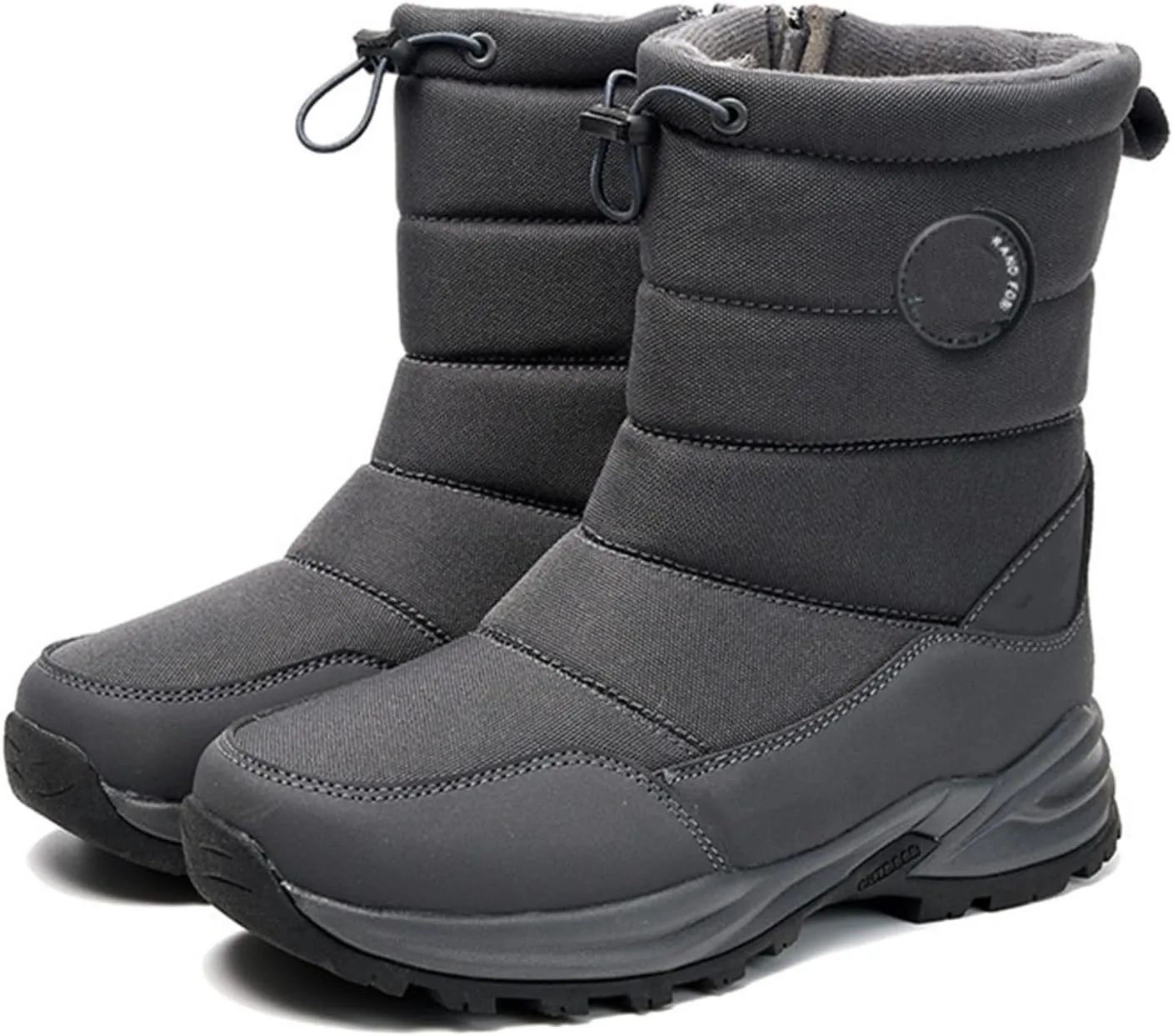 Lausiuoe Snow Boots For Women Waterproof Insulated Wide Width Winter Slip On Ankle Booties Fur Lined Outdoor Shoes