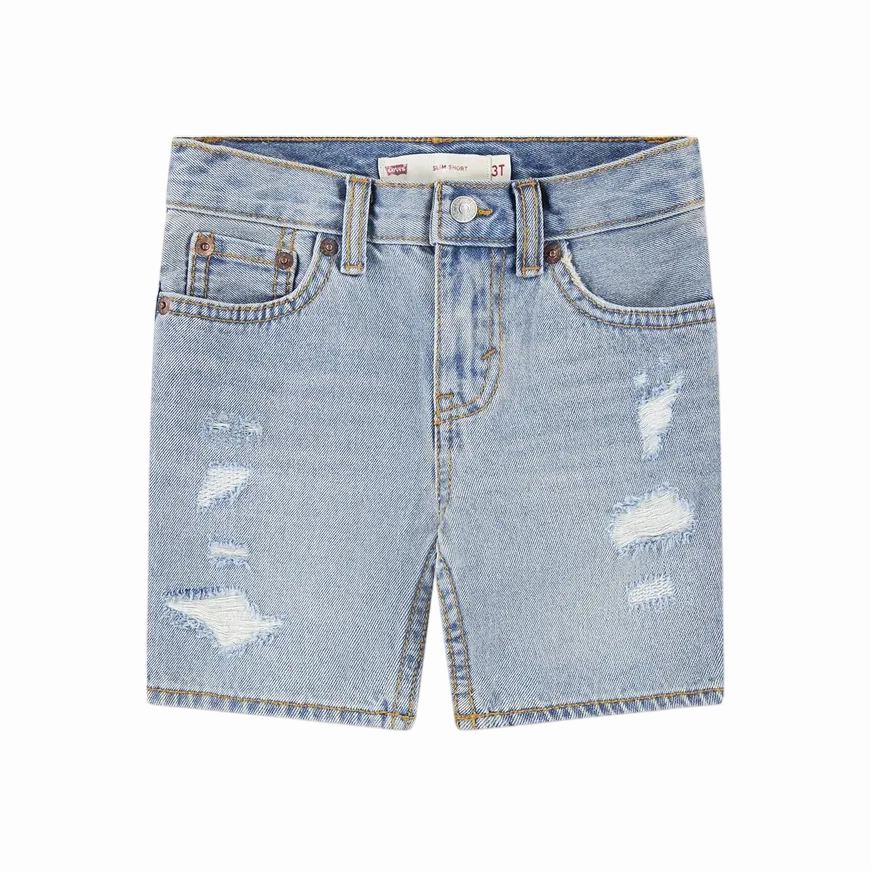 Glide On Waist System Levi's Kids bermuda in jeans junior GRAIN OF SALT 8EK791-L9L blu chiaro