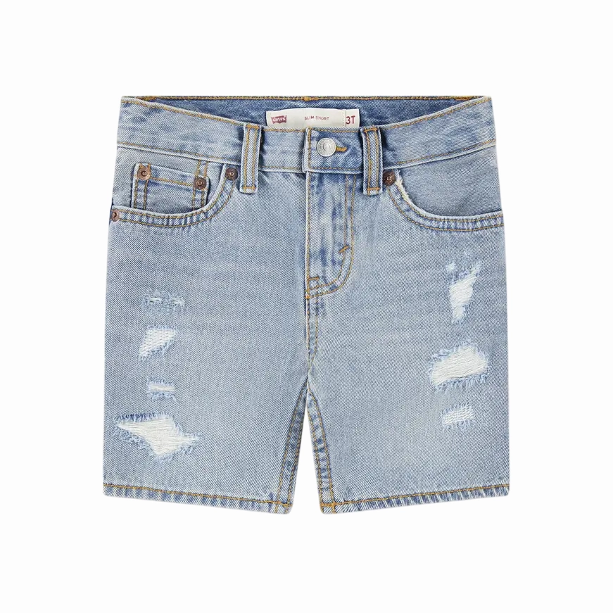 Levi's Kids bermuda in jeans junior GRAIN OF SALT 8EK791-L9L blu chiaro warm weather Workout Ready Design