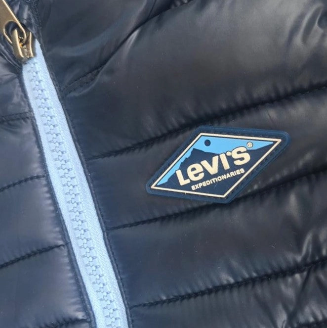 Party Levi's Kids Piumino con cappuccio da ragazzo foderato in sherpa 9EF434-C8D blu