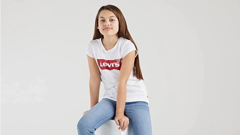 Levi's Kids T-shirt manica corta da ragazza Fur Puffer 3E4234-W5J white Thermal regulation Simple yet stylish