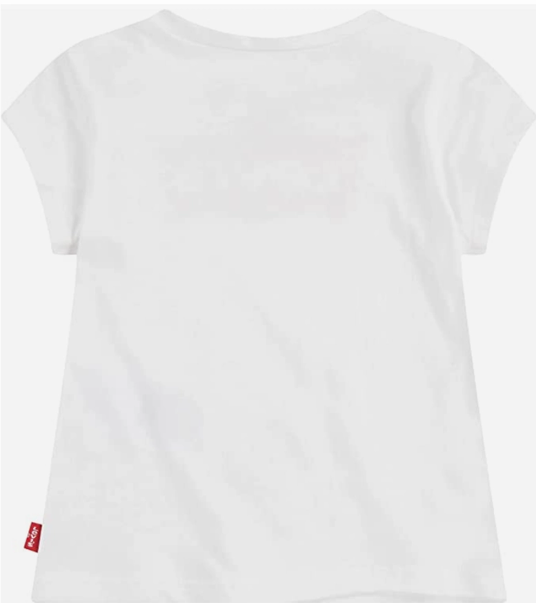 Levi's Kids T-shirt manica corta da ragazza Fur Puffer 3E4234-W5J white AntiStatic Properties Date night