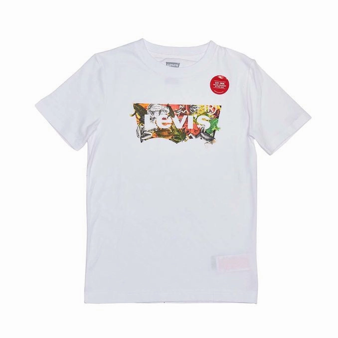 safe for skin Levi's Kids T-shirt SS Graphic 9ec827-001 white